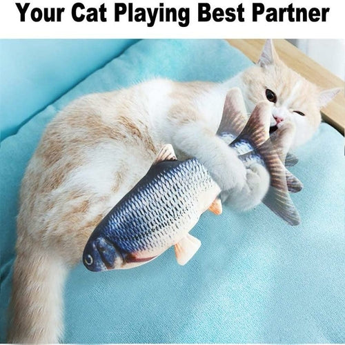 Electric Flipping Fish Cat Toy