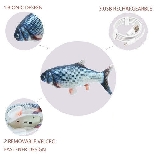 Electric Flipping Fish Cat Toy