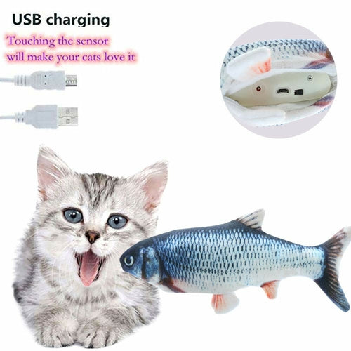 Electric Flipping Fish Cat Toy