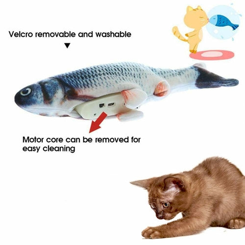 Electric Flipping Fish Cat Toy